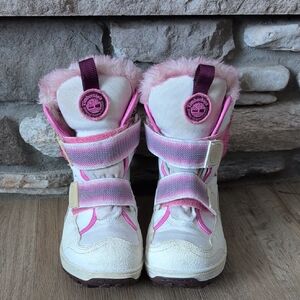 Timberland Pink and White Kids' Boots
